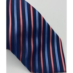 Popolo Navy‎ Blue Tie Red Blue Stripes